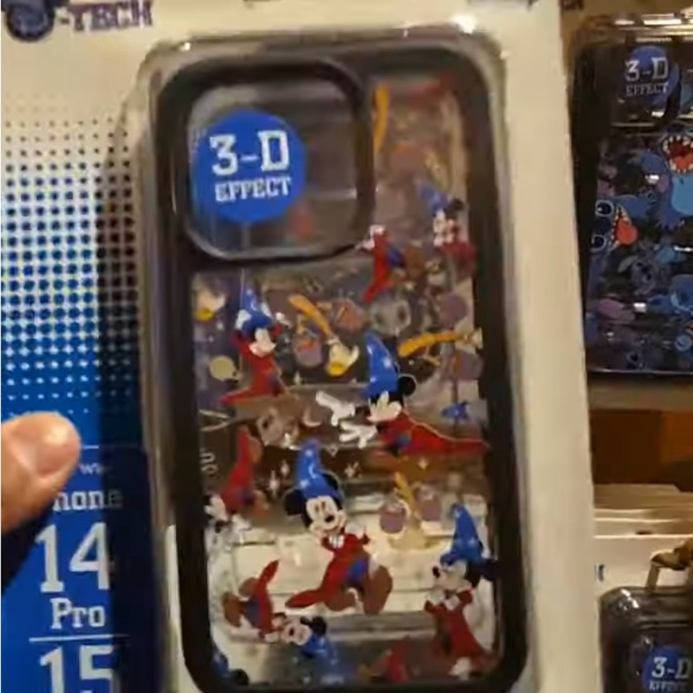 D-Tech sorcerer mickey mouse iphone 11 case disney parks NWOT 3d all over print - Picture 6 of 6